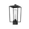 Z-Lite Sheridan 1 Light Outdoor Post Mount Fixture, Black And Seedy 594PHMS-BK - alternate 5